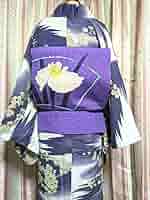 紫の花柄着物 f992435eb23c1226375ecff67c2382