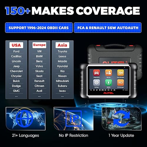 Miniatura 7 de Autel Scanner MaxiCOM MK808Z Android 11 Based Bi-Directional Control Scan Tool 28 Services 2022 Upgraded of MK808MX808 All System Diagnostics FCA