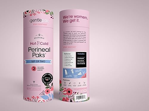 Miniatura 5 de Gentlepak - Bolsas reutilizables para hielo perineal y calor con mangas lavables para posparto, embarazo y alivio del dolor de hemorroides,