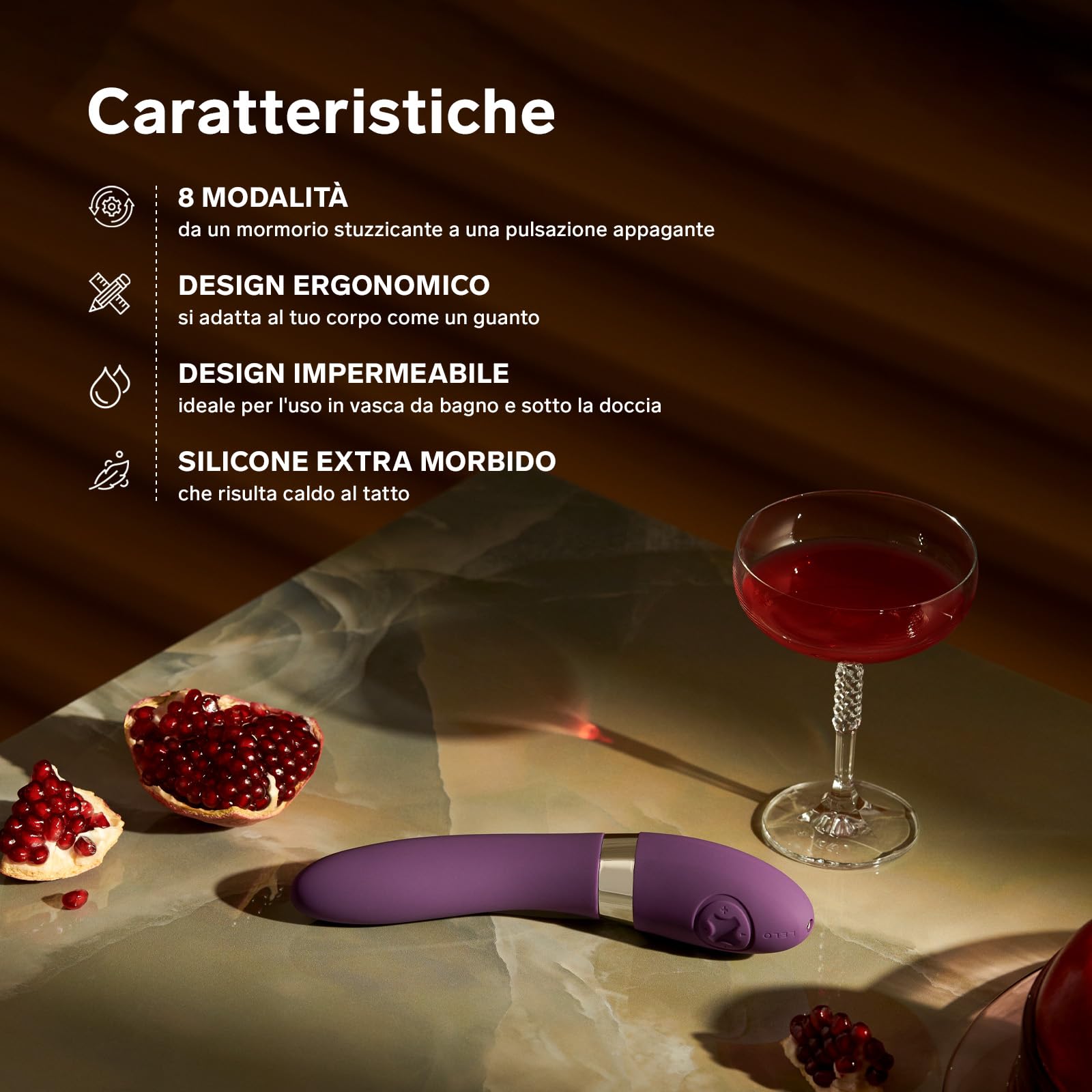 LELO ELISE 2, Black, Massaggiatore Vibrante a 2 Motori per il Massaggio Sensuale, Vibratori, Vibratori Donna
