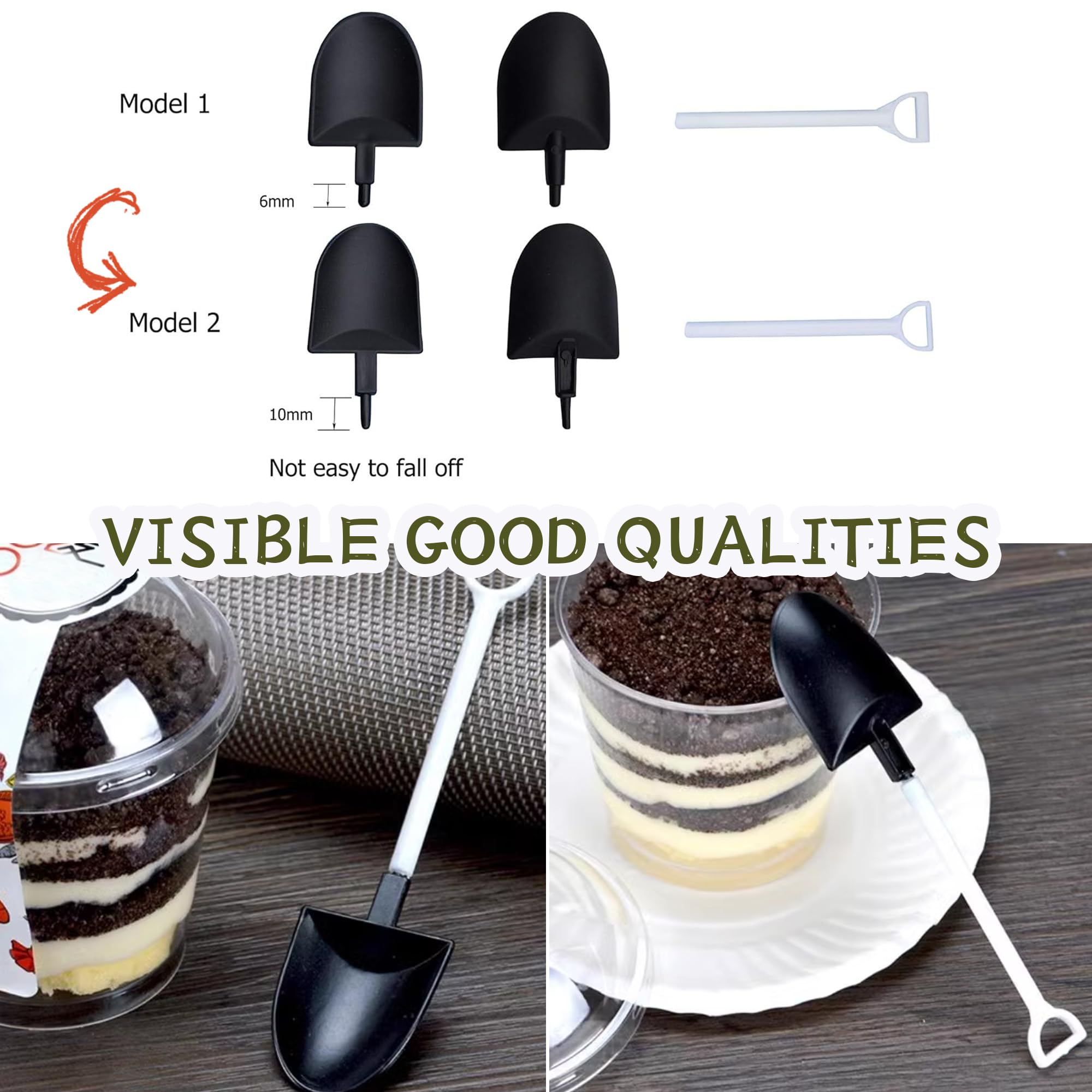 24 Pièces D' Or en Plastique Mini Cuillères| 3. 85 Dégustation Cuillères À Dessert pour Desserts Et Apéritifs - Maison