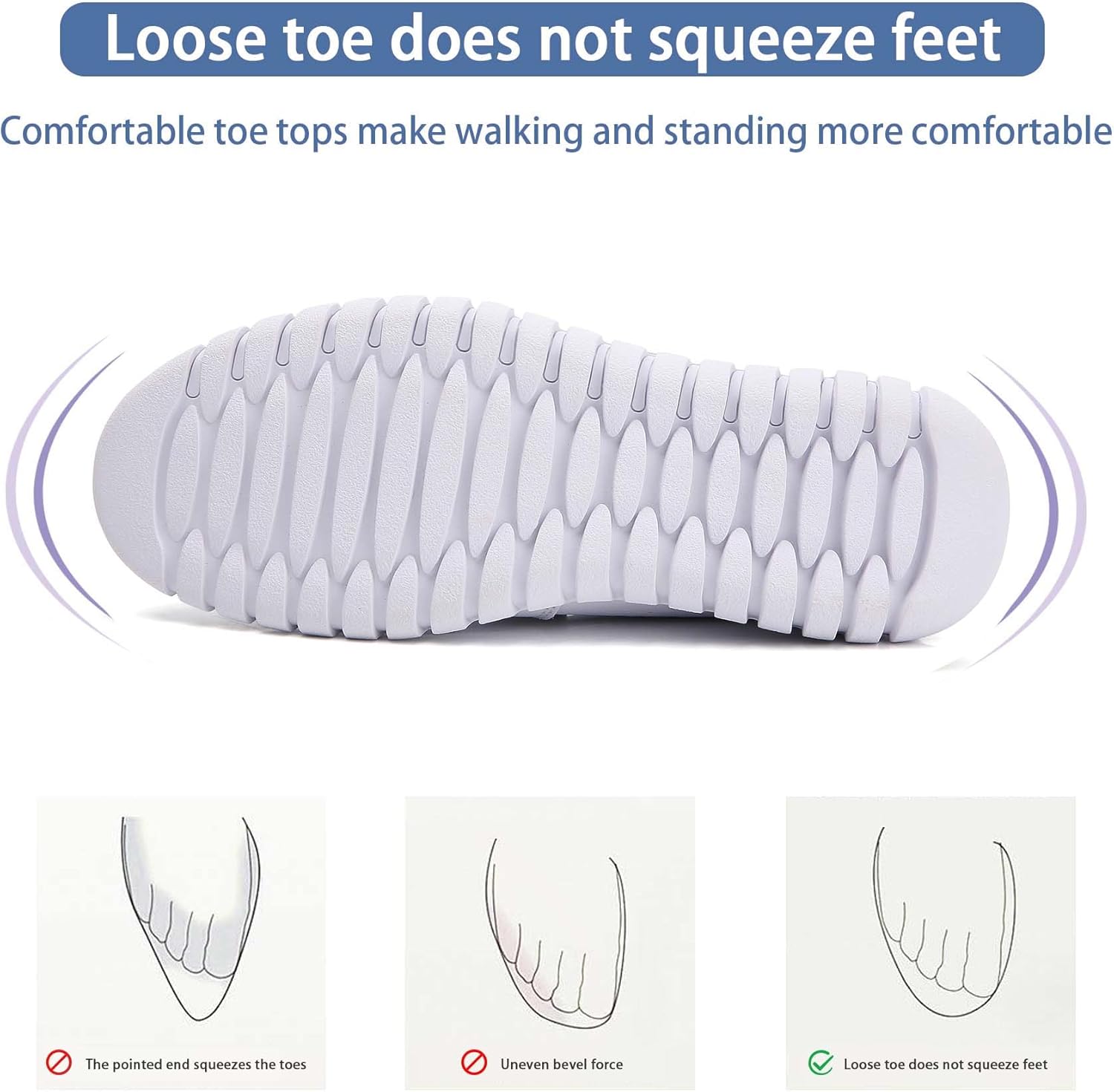 Men's Comfortable Nurse Shoes Lightweight Non Slip Restaurant Service Shoes Fashion White Casual Shoes