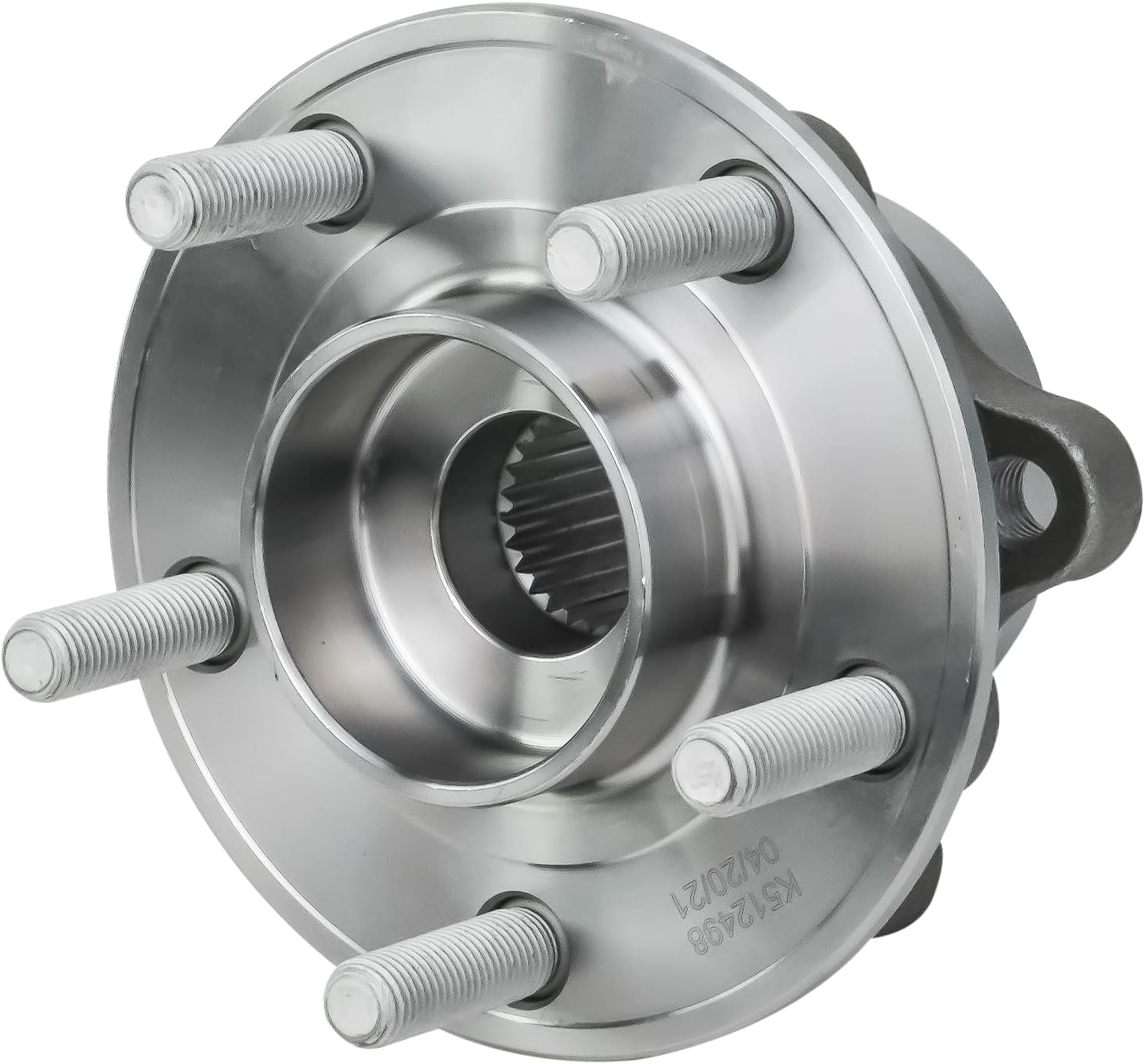 Detroit Axle - FWD Front & Rear Wheel Hub Bearings + 20pc Wheel Lug Nuts Replacement for Lincoln MKZ Ford Fusion - 24pc Set