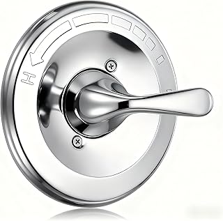 Replacement for delta Classic 13/14 Series Single-Function Shower Trim Kit, T13020 Chrome Shower Handle Set, Fit R10000 Series Shower Valve(Catridge and Valve Not Included)