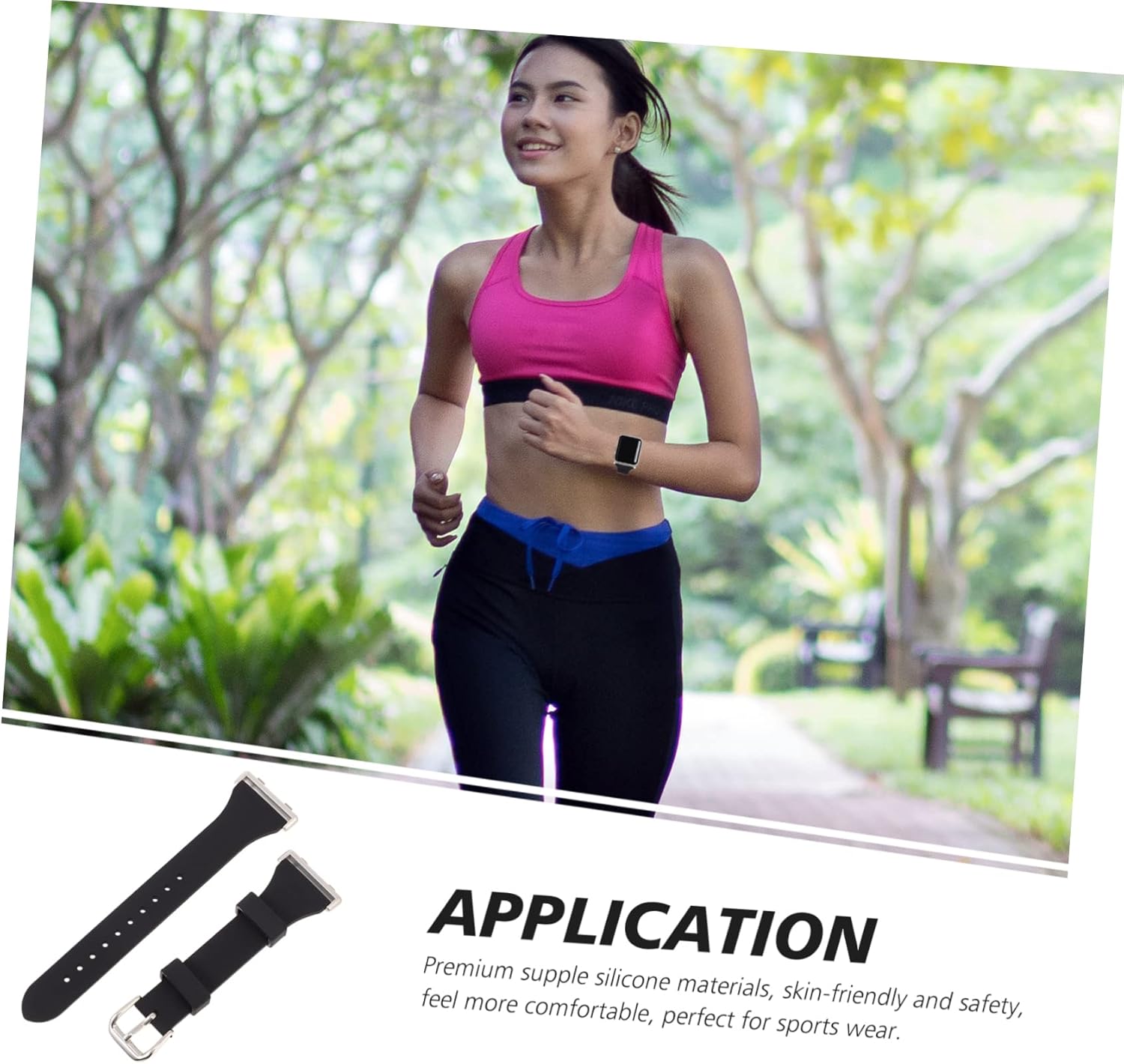 Angoily 2pcs Silicone Strap Supple Band Watch Band Watch Belt Smart Watch Sports Band Sport Watches Watch Strap