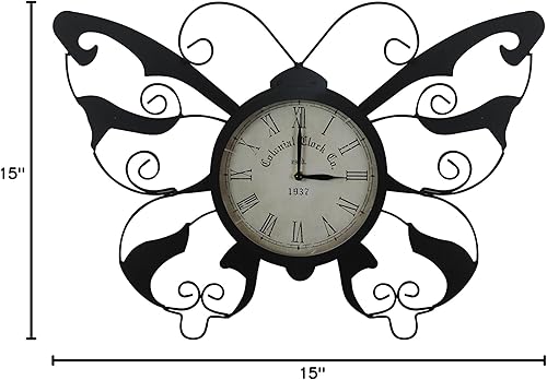 Miniatura 3 de Alpine HAV110 - Reloj de mariposa, 15 pulgadas, multicolor