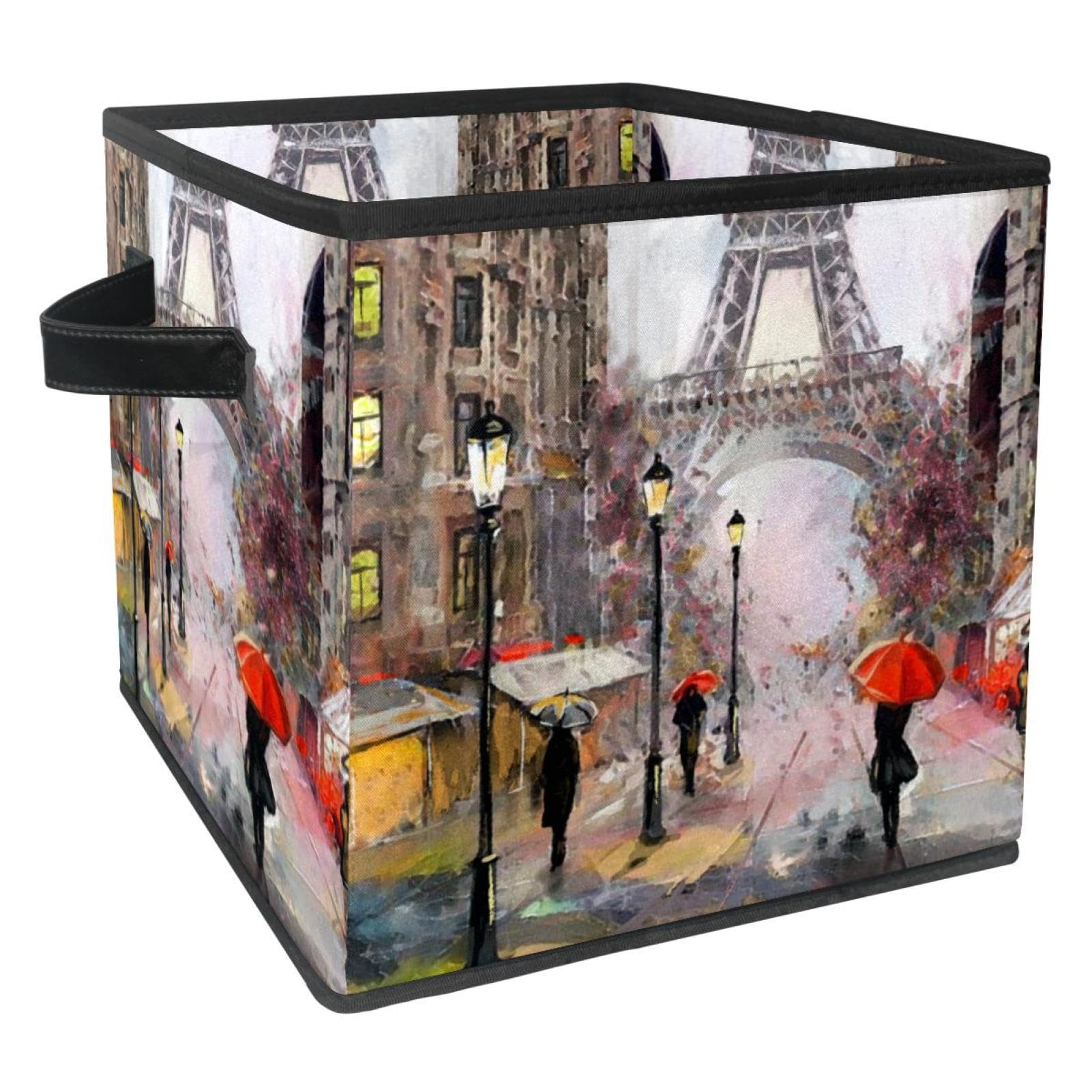 Boîte de rangement pliable cube en tissu pour jouets vêtements livres et placard