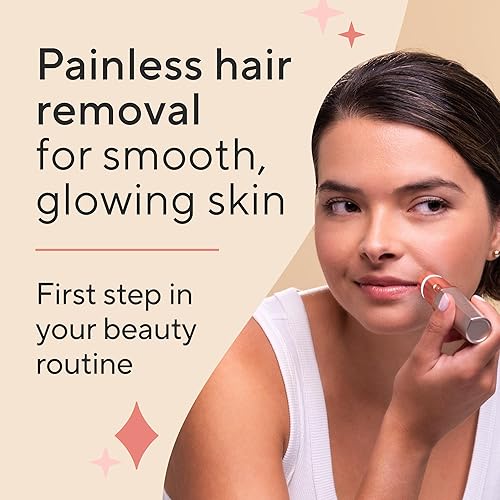 Miniatura 2 de Finishing Touch Flawless Removedor de vello facial para mujeres, maquinilla de afeitar facial eléctrica con luz LED, nueva versión (exclusivo de