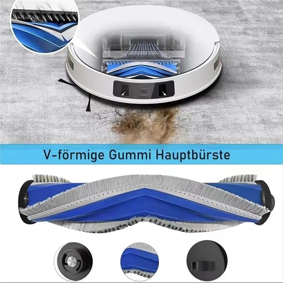 Compatible for Ecovacs,Compatible for DEEBOT, T30 Omni/T30 Pro Omni,Compatible for YEEDI, M12 Ultra PLUS/M12 + Robot Detachable Brush Roll(Set14)