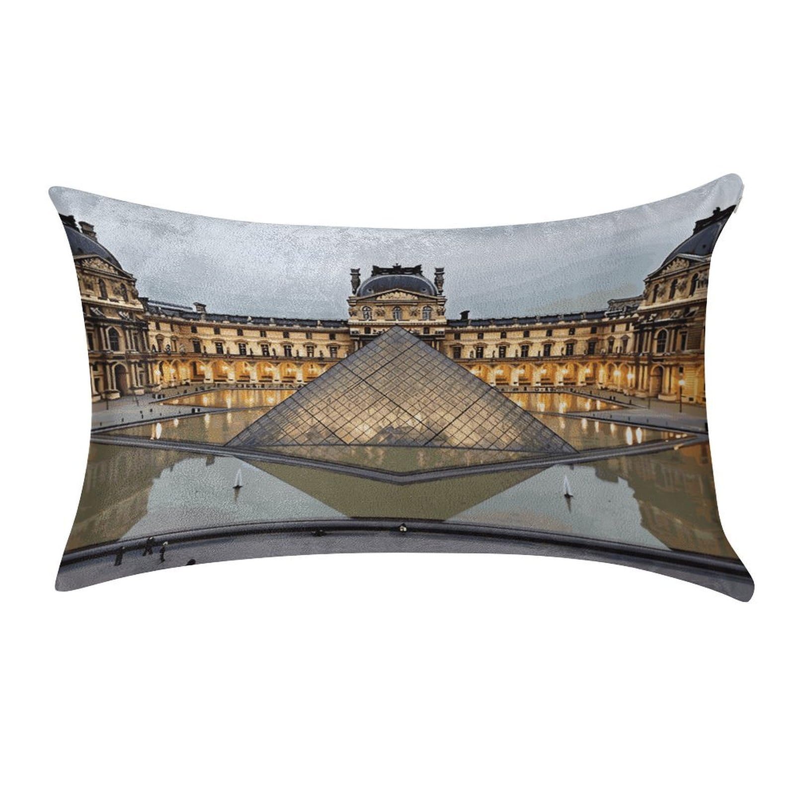 Fekiloot Style Louvre Museum In Paris Pillow Covers Home Decor Pillow Cases