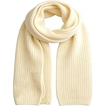 IZUS Child Winter-Warm Soft-Knitted-Scarf Little-Kids Neck-Warm-Scarves for Spring Cold-Weather Outdoor/Travel/Walk 7x55in