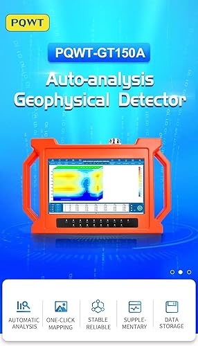 PQWT Detector de agua GT150A para mapeo automático de pozos Localizador de aguas subterráneas Dispositivo de análisis geológico para detectar aguas