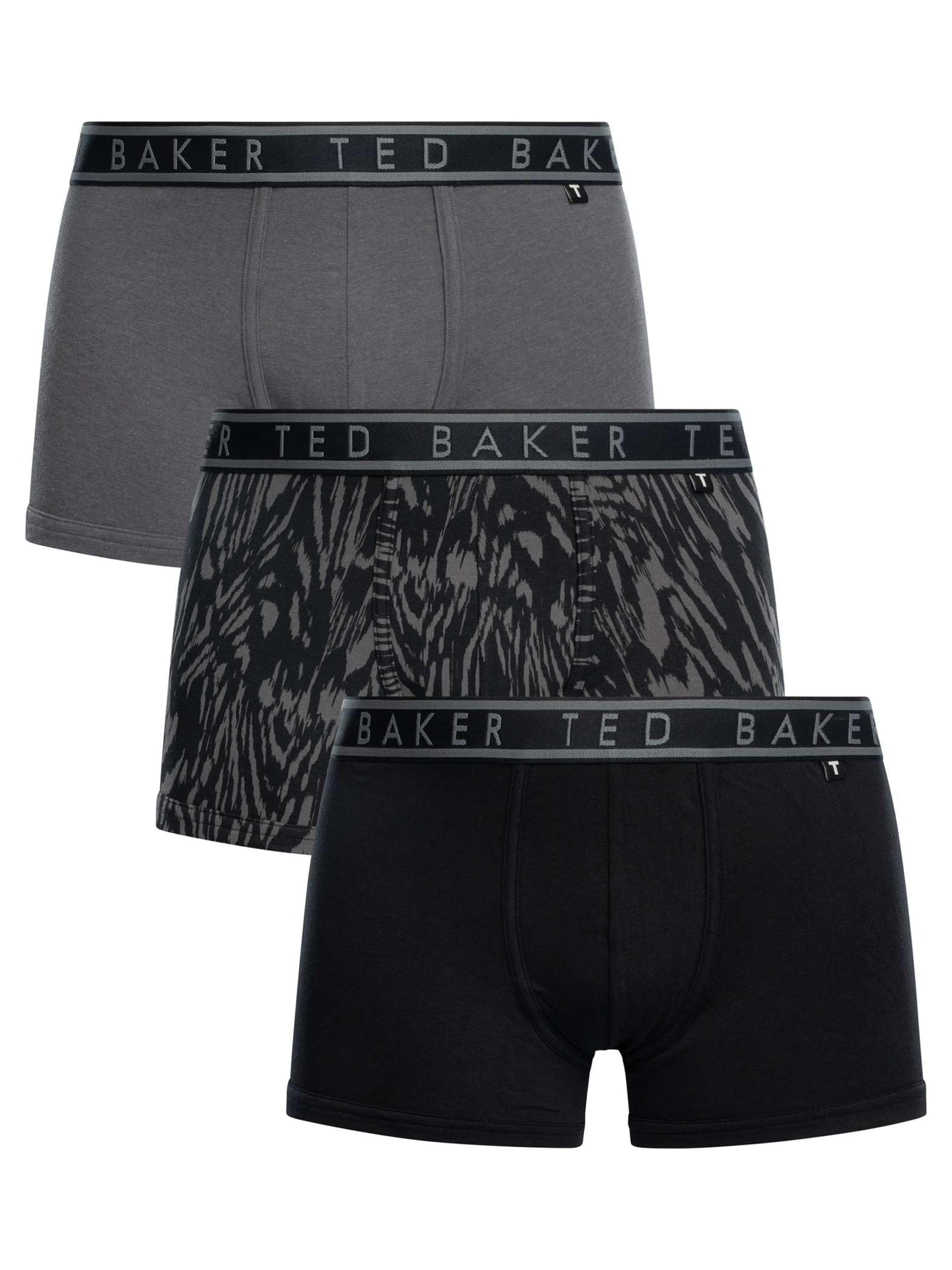 Ted Baker Men's 3 Pack Trunks, Multicoloured, M