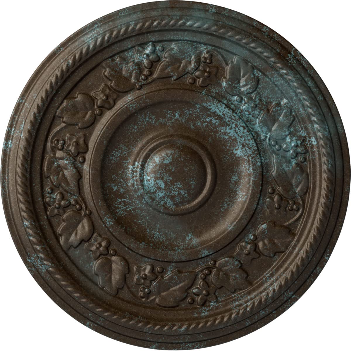 Médaillon de plafond Tyrone cache-trou pour rénovation luminaire