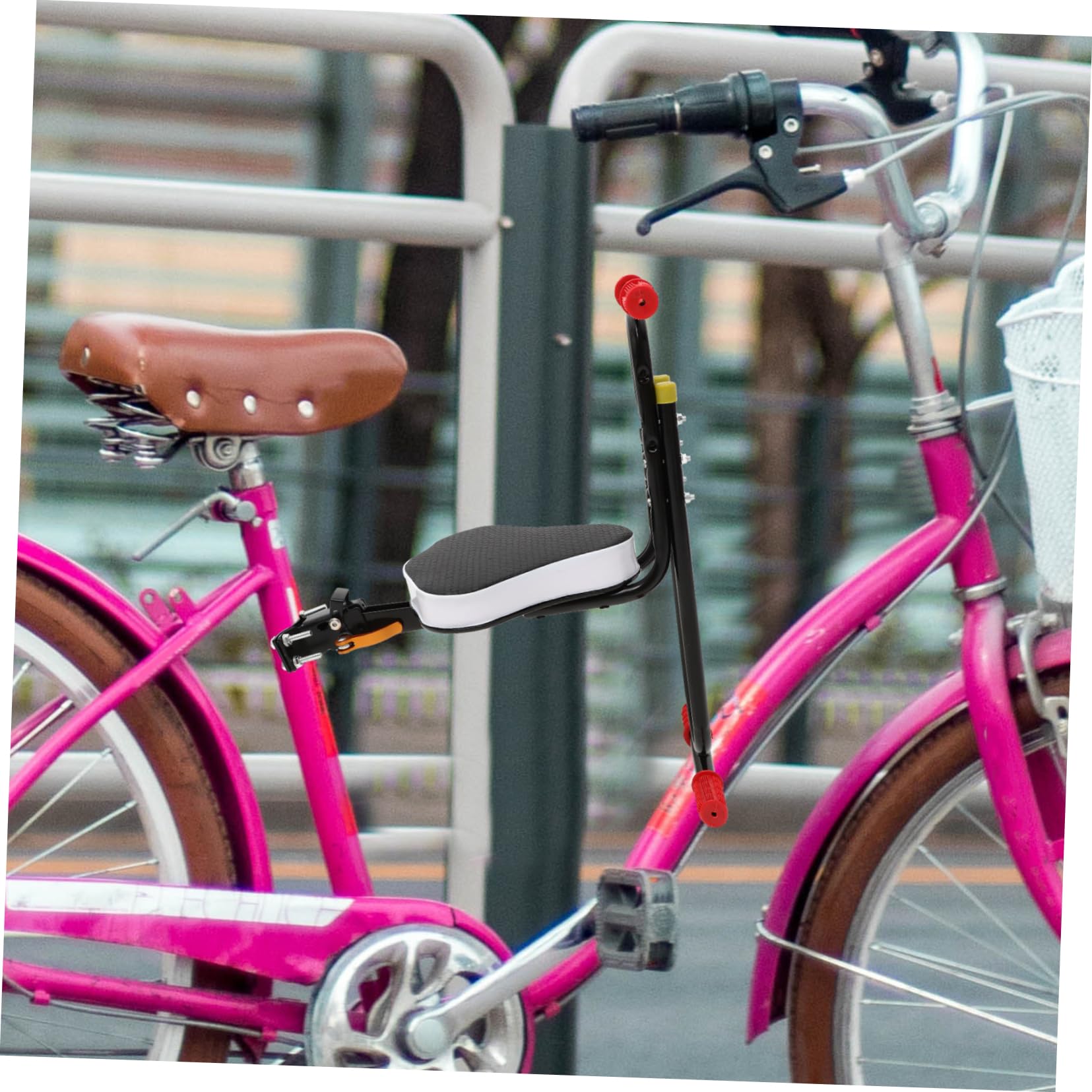 SOIMISS para de Bicicleta para Delantero eléctrico para Frente Ergonómico pequeño montado prepuesto de Seguridad prepuesto Negro