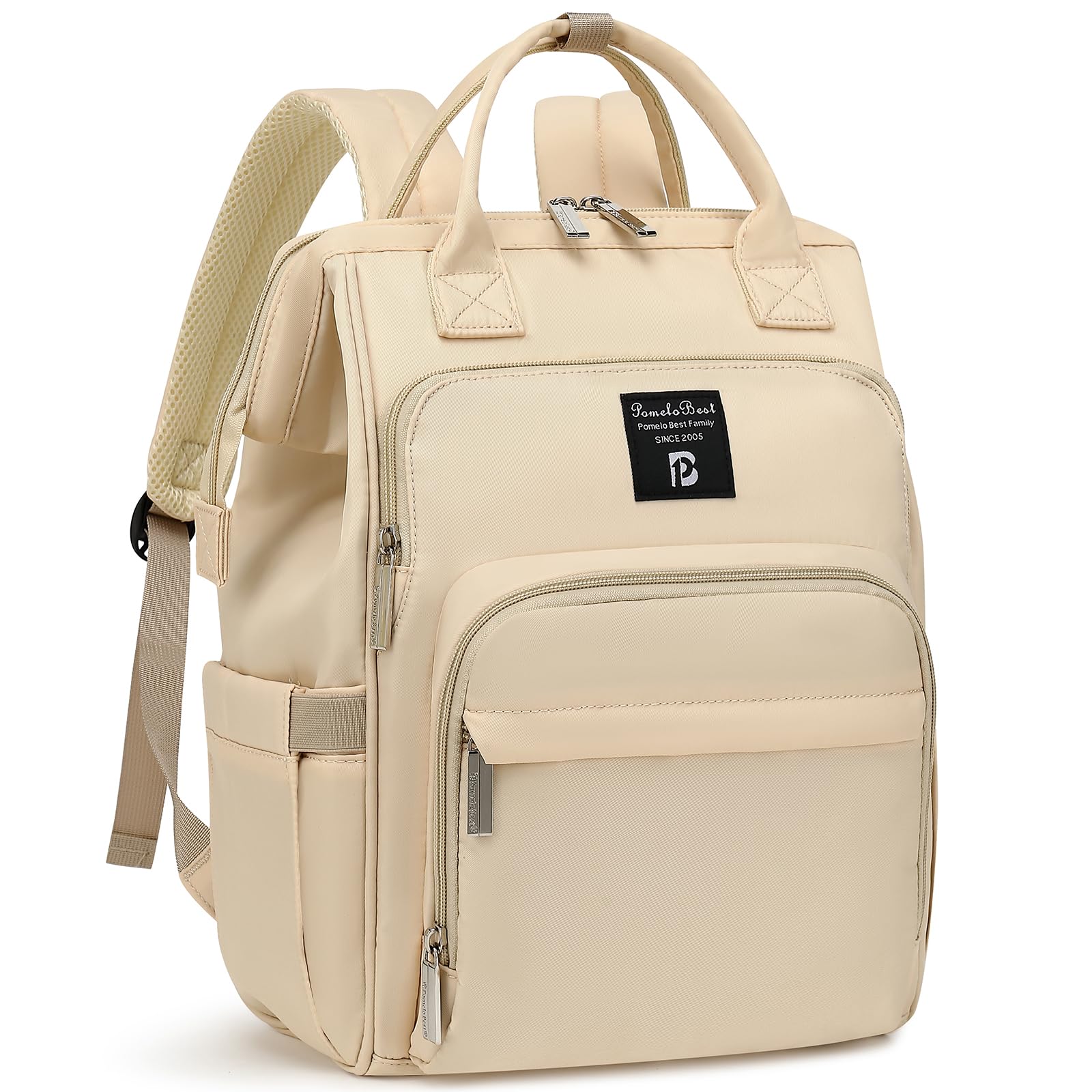 Pomelo Best Zaino Mamma Multifunzione Neonato Fasciatoio Bambino Impermeabile Borsa Stoffa Grande capacità con Materassino fasciatoio, 2 tasche isolanti bottiglia per Viaggiare