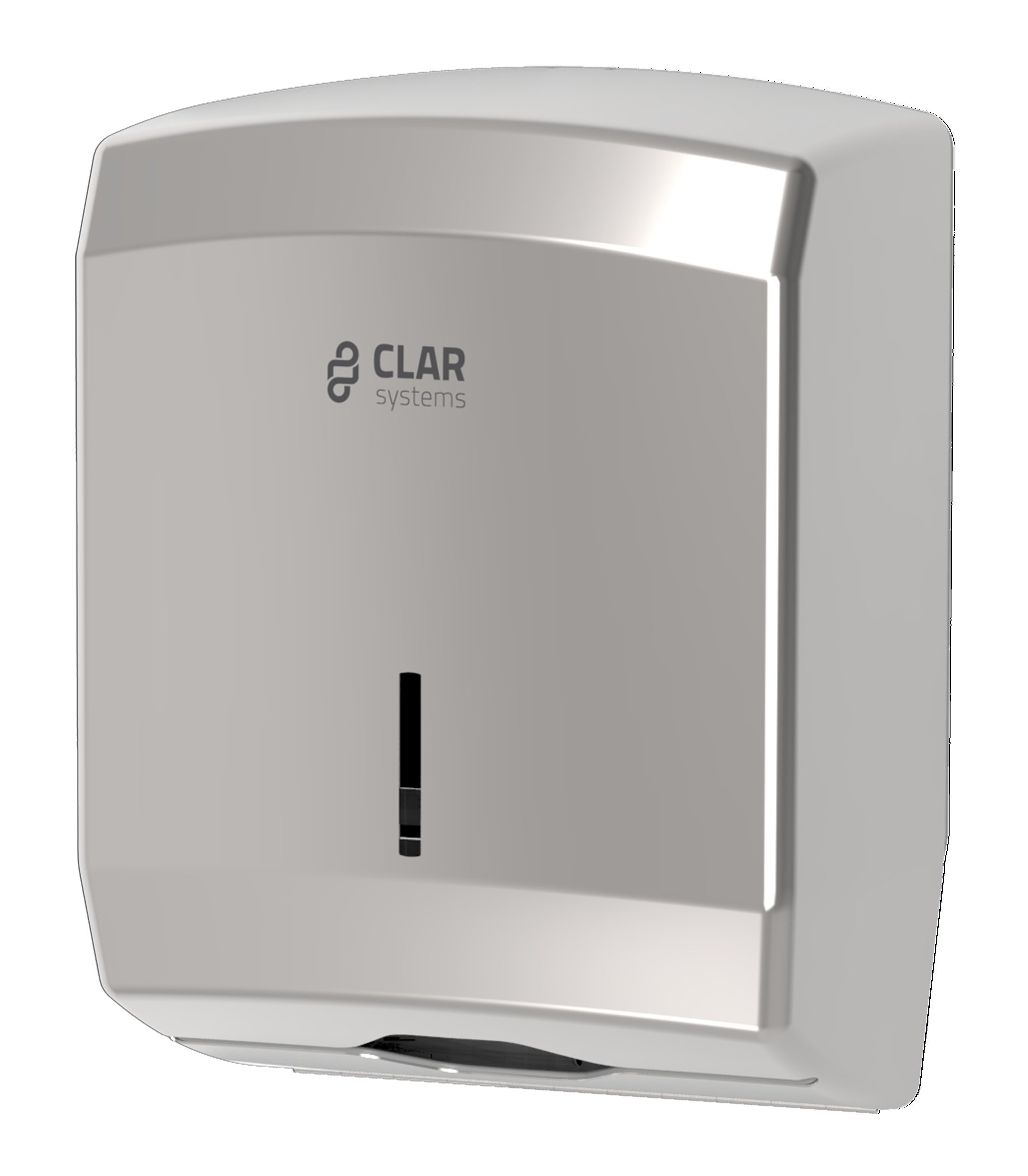 Clar Systems T4600BR Dispensador de Papel Toalla, 600 Toallas, Acero Inoxidable Brillo