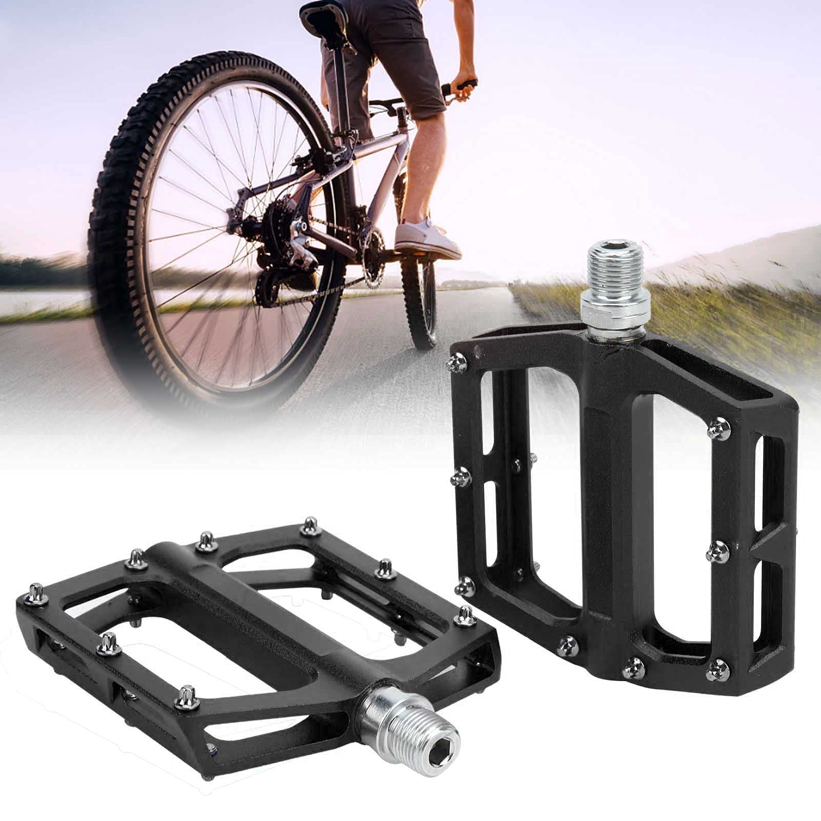 2 pedały MTB, antypoślizgowe płaskie pedały ze stopu aluminium z uszczelnionymi łożyskami, lekkie pedały obrabiane CNC do rowerów górskich i rowerów