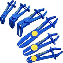 Hose Pinch Off Pliers, 6 pcs Radiator Fuel Line Clamp Tool, Straight & 90 Angled Pinch Off Pliers Set for Flexible Brake, Fuel, Coolant and Radiator Hoses