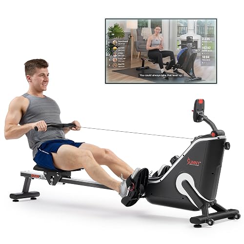 Sunny Health amp Fitness Smart Flippable product photo (Rowing Machines) — ScooterReviewPro review
