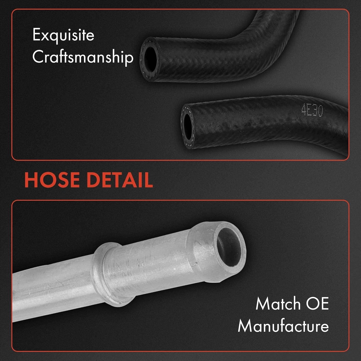 A-Premium Power Steering Hose Return Hose Line Assembly Compatible with Honda Odyssey 1999-2004 V6 3.5L Gear To Cooler