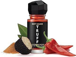 TRUFF Hot Sauce 4-Pack Mini Set, Portable Travel Bottles of Gourmet Hot Sauce, Black Truffle and Chili Peppers, Gift Idea for the Hot Sauce Fans, An Ultra Unique Flavor Experience (1.5 oz, 4 count)