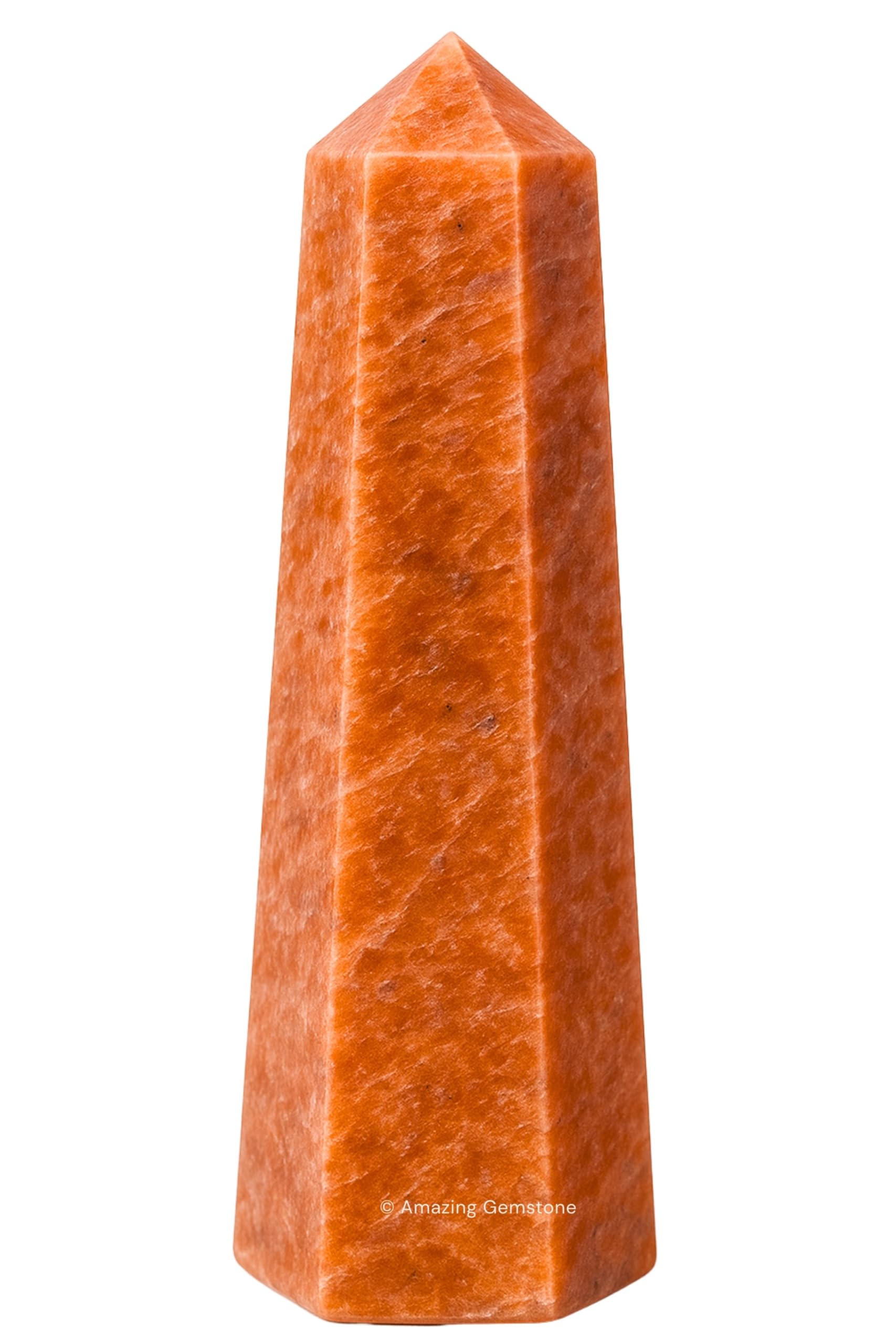 Amazing Gemstone Peach Moonstone Crystal Towers - Natural Healing Crystal Point Obelisk for Reiki Healing and Crystal Grid (3" to 4" INCH)