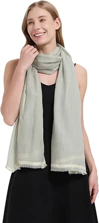 100% Cashmere Travel Wrap Shawl and Scarf for Women