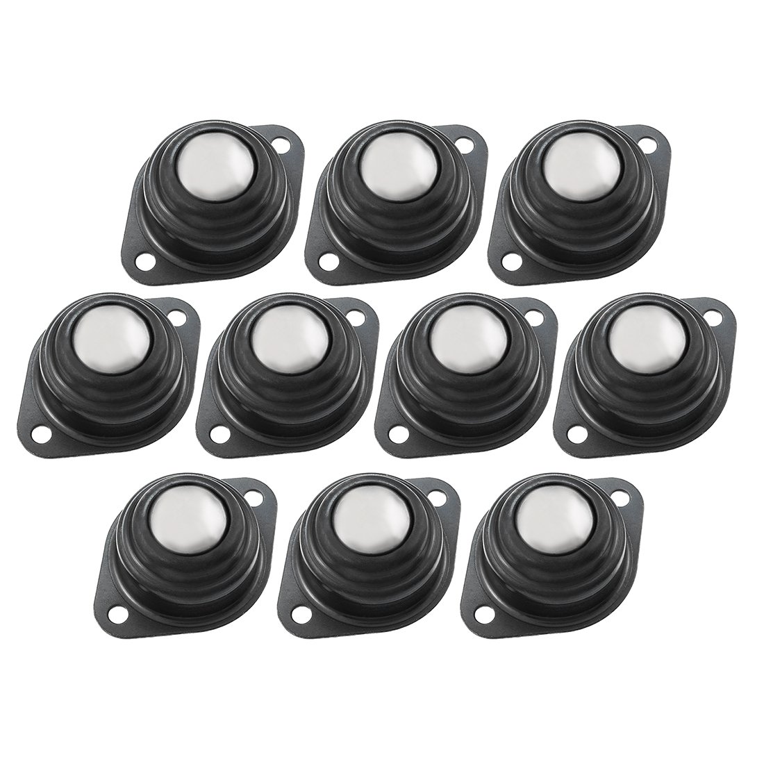 Aexit CY-25A 1-inch Transmission Parts Carbon Steel Ball Flange Conveyor Transfer Bearing Black 10pcs Model:60as155qo268