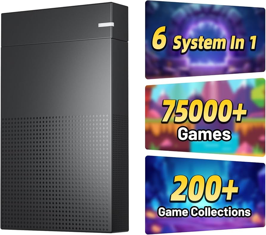 Amazon.com: Kinhank 4TB Retro Gaming Hard Drive with 75,000+ Games