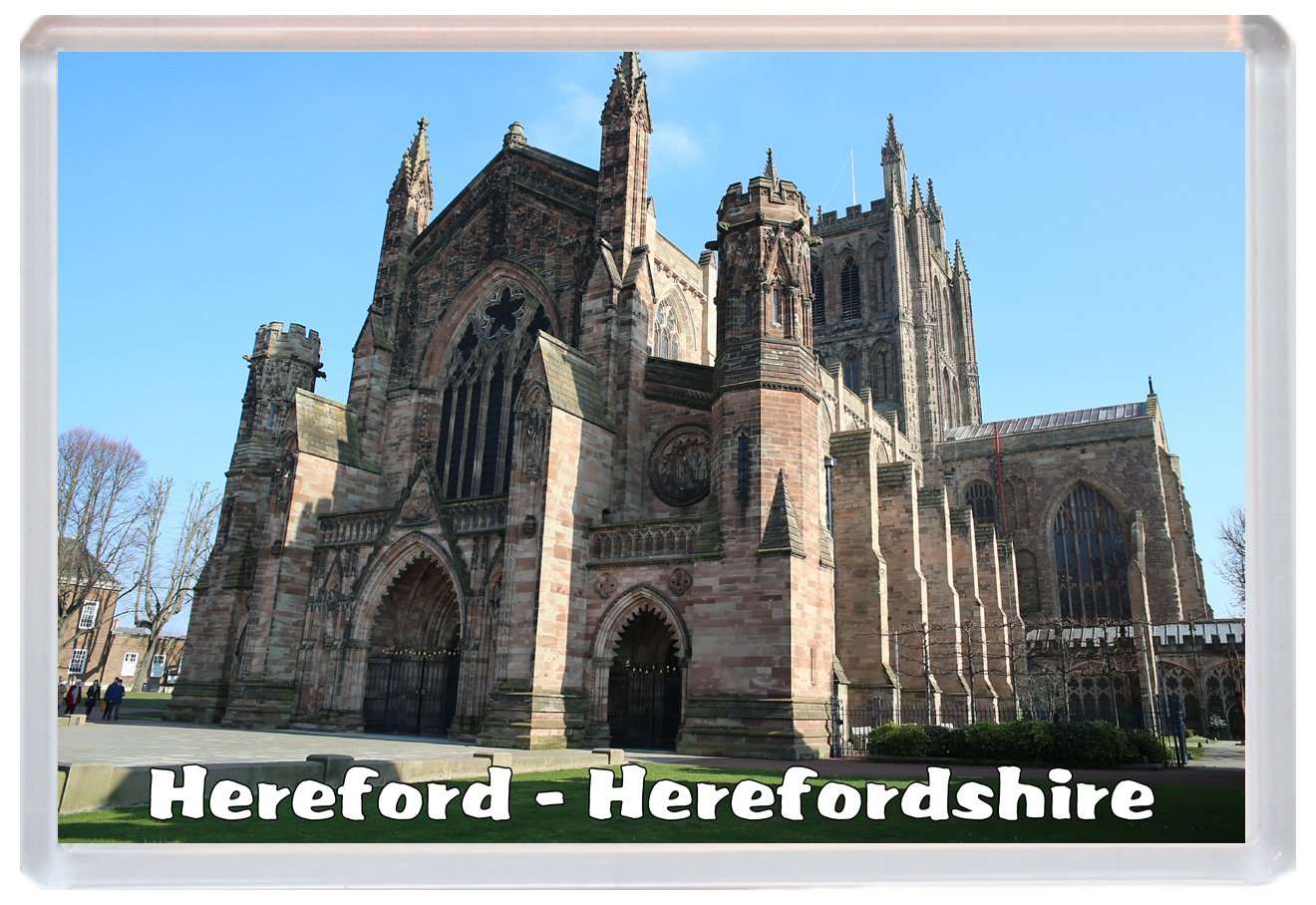 Baked Bean Store Hereford Cathedral - Herefordshire - 96 X 67Mm Jumbo Fridge Magnet