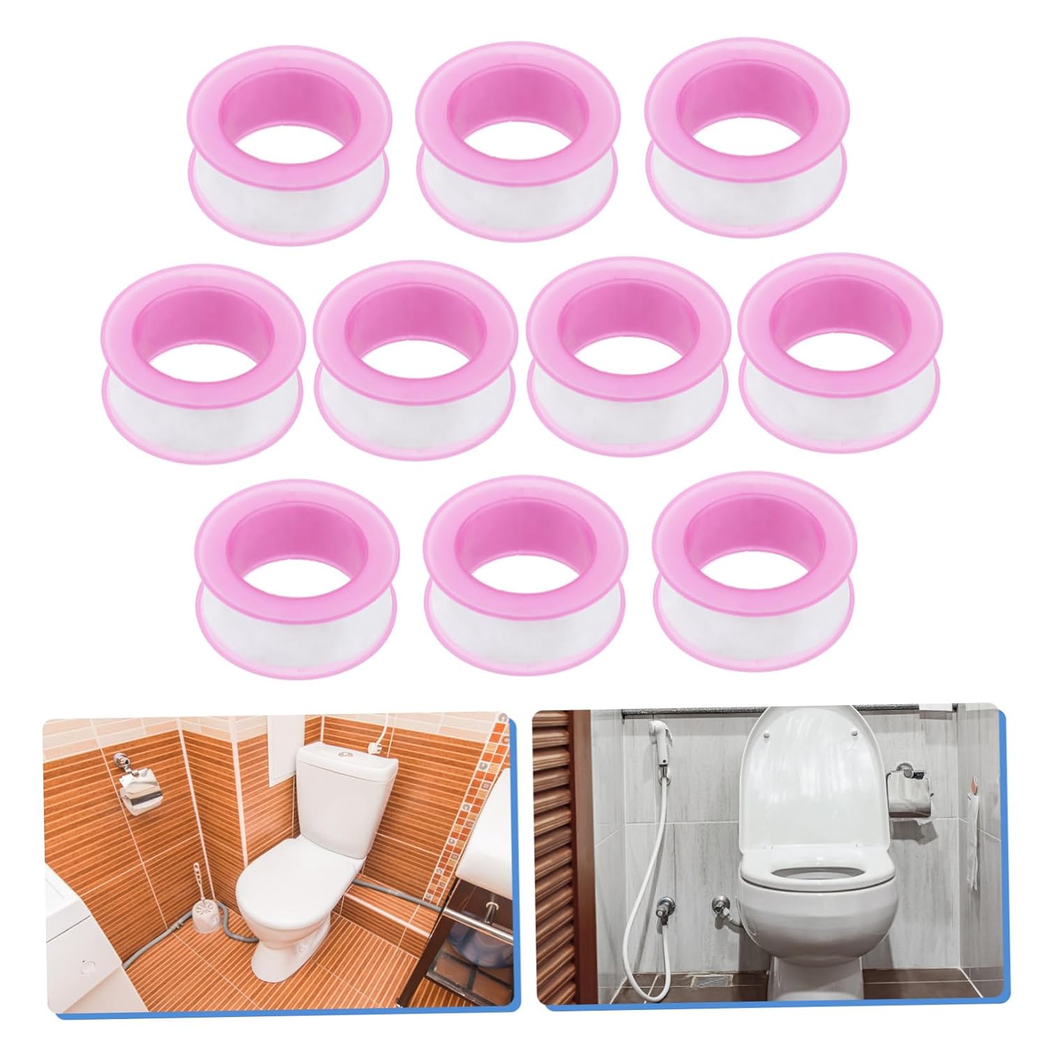 GLEAVI 30rolls PTFE Thread Sealant Tape Caulk Tape for Faucets Angle Valves Sprinklers Hoses High Sealing Ability
