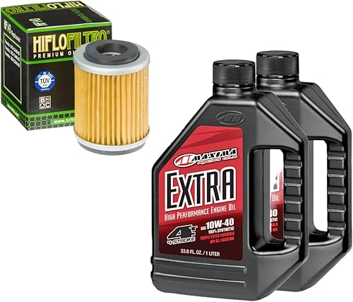 Kit de cambio de aceite 10W-40 compatible con Yamaha YFM250X Bear Tracker 2WD SRA 2002