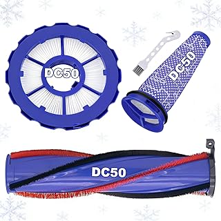 DC50 Roller Brush and Fiter Replacement Compatible With Dyson DC50 Animal Multi Floor Complete Vacuum, Filters Brush Kit, Compare to Part 964705-01 965081-01 965080-01