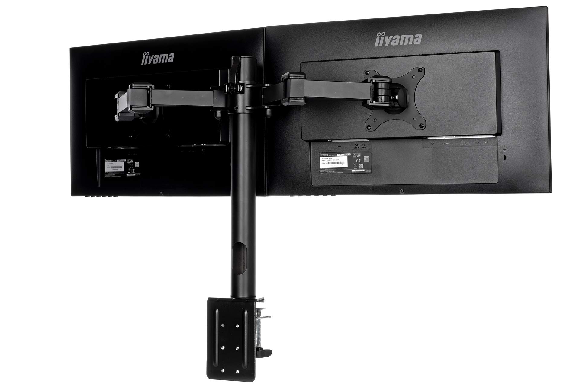 iiyama DS1002C-B1 Dual-Monitor Halterung-/ Tischklemme (für Displays bis und maximal / Monitor) schwarz – Bild 7