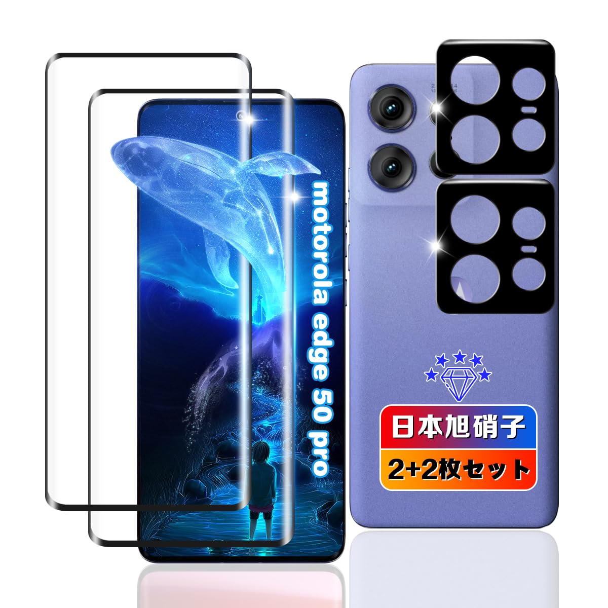 Amazon.co.jp: 【2+2枚セット】 対応 motorola edge 50 pro / 50s pro