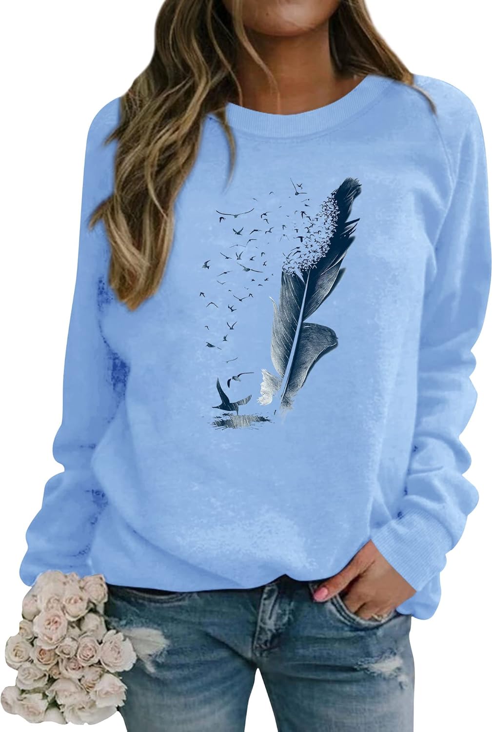 Camiseta Arcoíris Dresswel Camiseta Dresswel Good Vibes Para Mujer - Estampado Arcoíris Sonriente, Manga Corta, Tallas S-XXL Camiseta Estampado Arcoíris