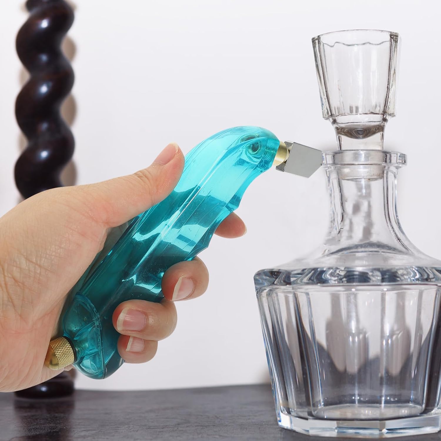 Homoyoyo 1set Oil Glass Cutter Tool Kit for Bottles Multi-use Glass Cutting Device for Wine Beer and Soda Bottles Easy to Use Portable Oil Dispensing System