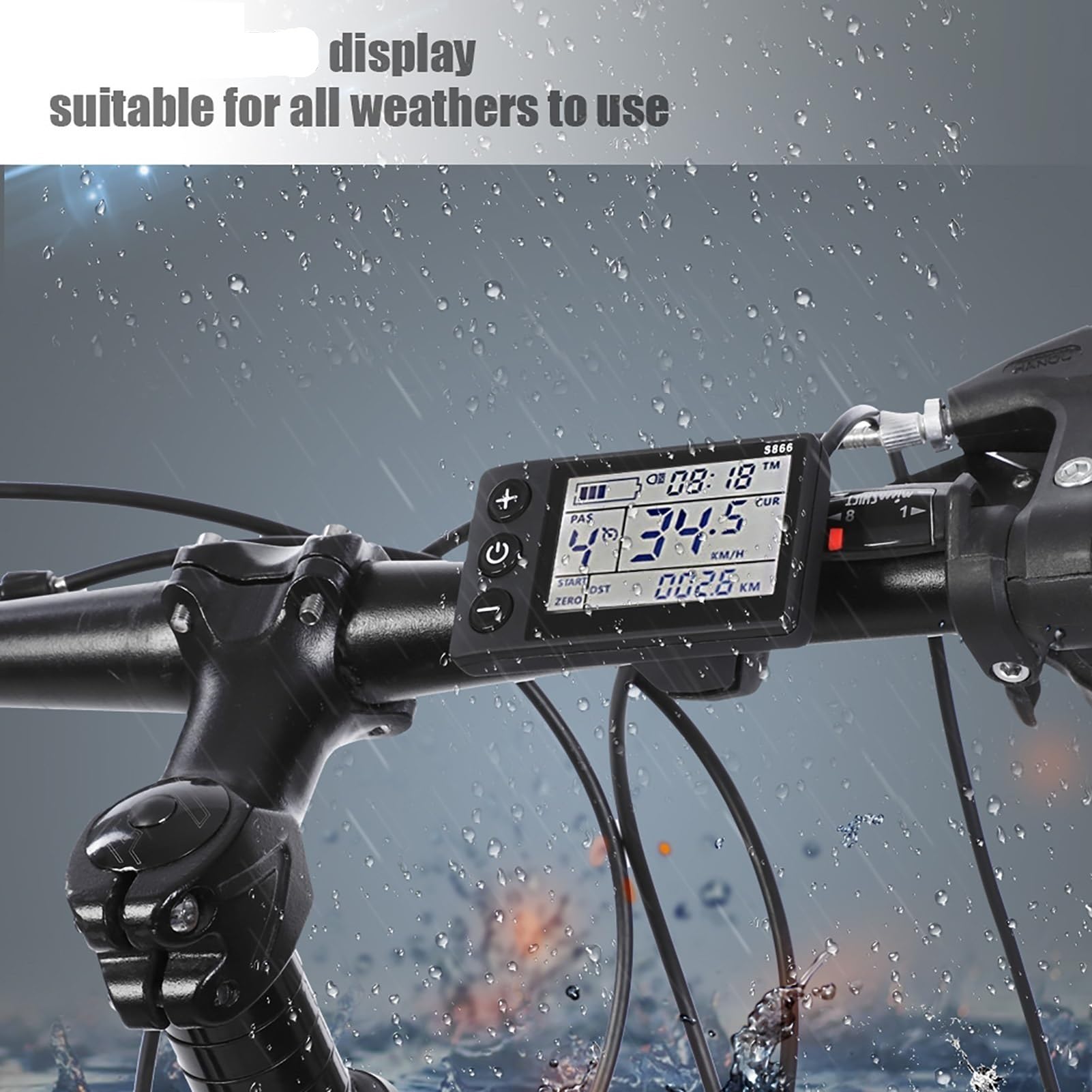 Centralina Monopattino Elettrico Pannello di visualizzazione LCD impermeabile da 24 V-48 V Kit controller brushless for scooter elettrico Controller Accessori for ciclismo