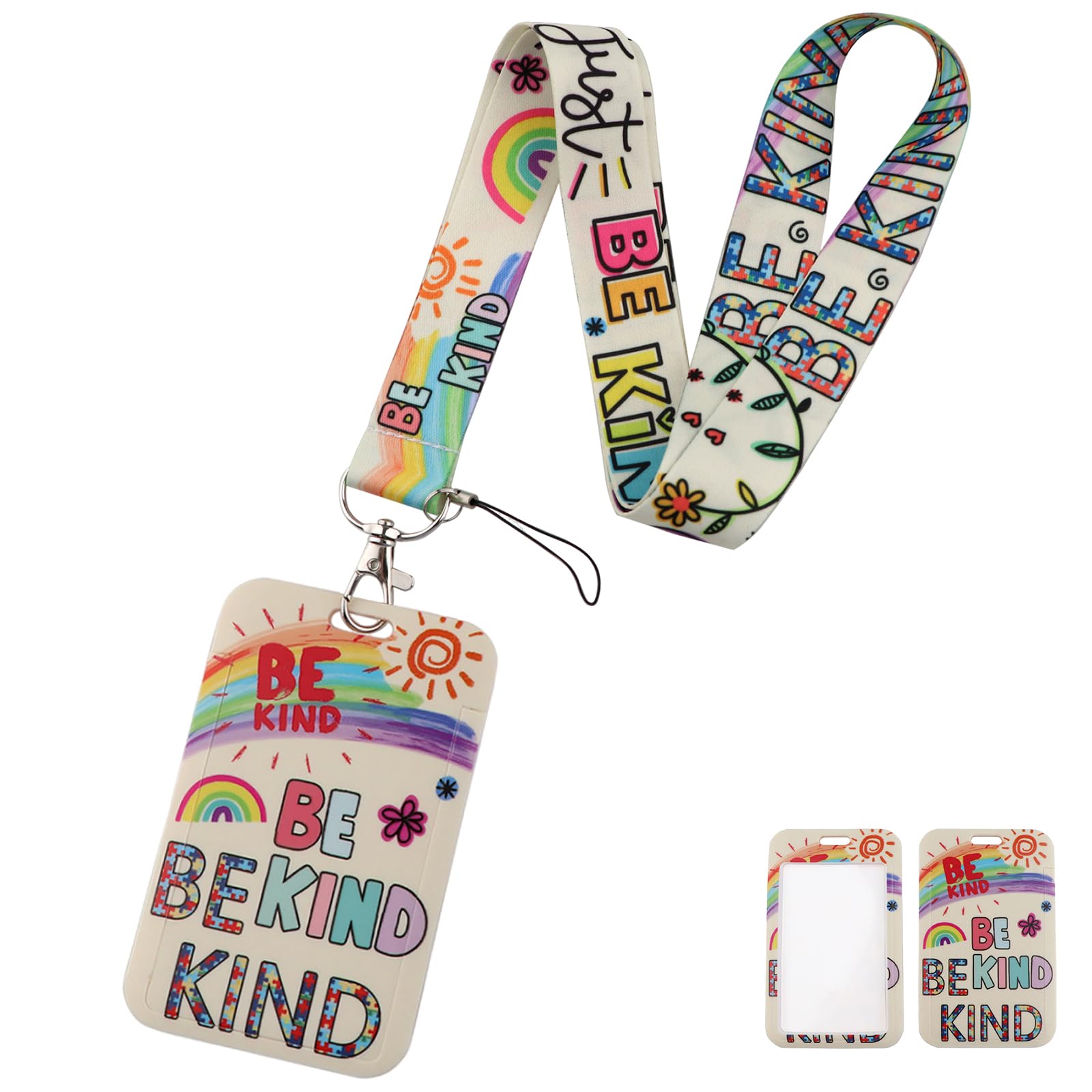 Autism Lanyard with Sunflower Design - Hidden Disability ID Card Holder for Kids, Teens, Teachers & Adults