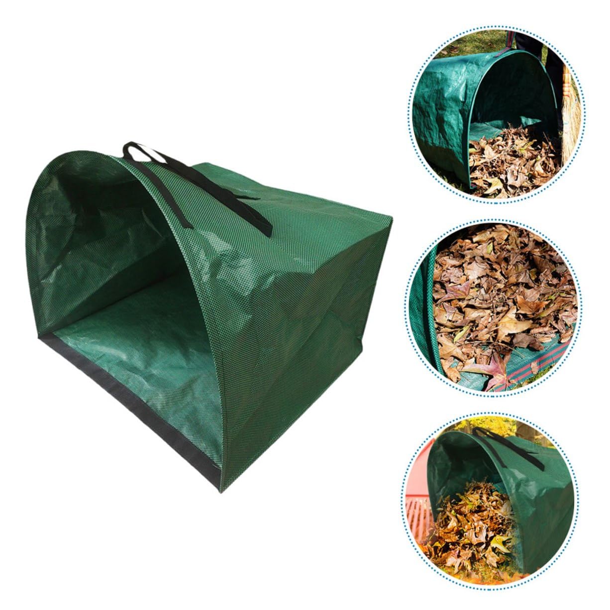 BESTonZON Sacco per Rifiuti da Giardino Sacco per Raccolta delle Foglie ad Alta Capacità Contenitore per Rifiuti da Giardino Facile da Usare per Campeggio e Giardinaggio