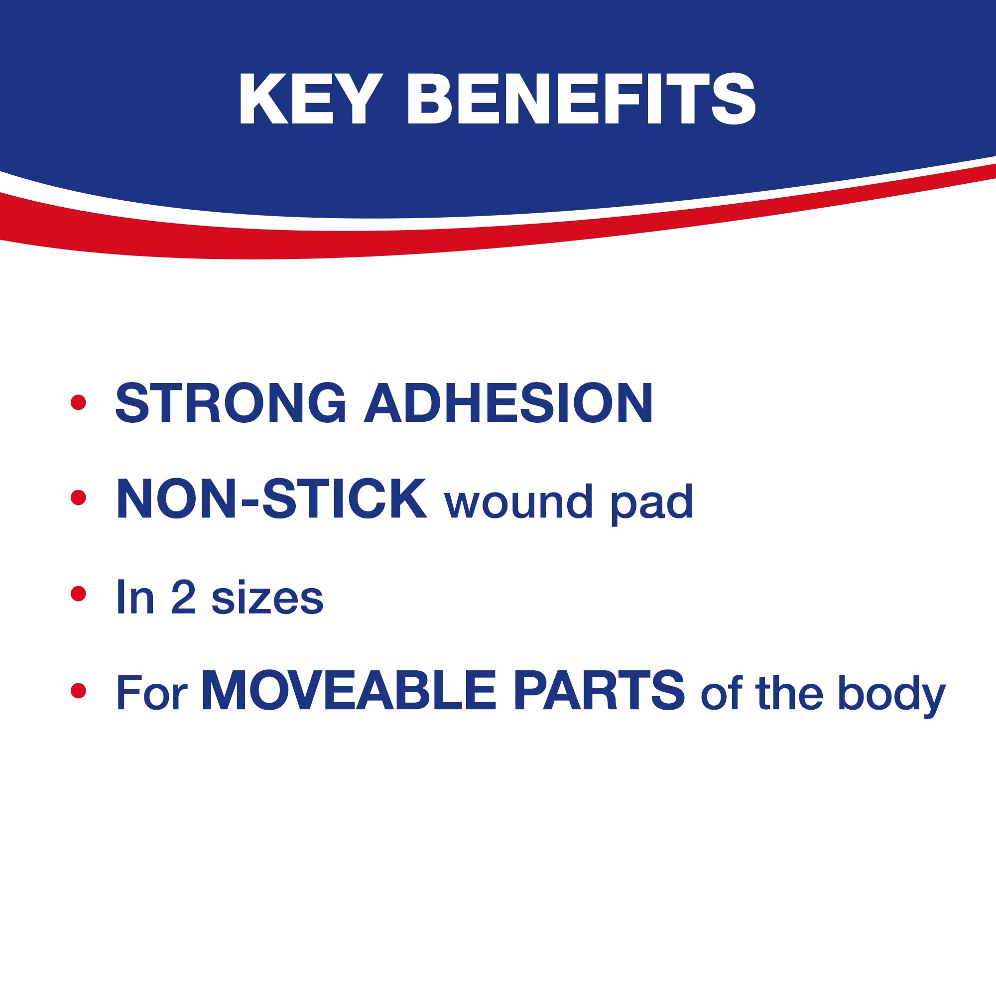 Hansaplast Elastic Plasters 2 Sizes 20 Strips – Flexible Fabric Adhesive Bandages That Move With You – Breathable, Secure Wound Care for Fingers, Knuckles & Joints