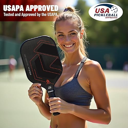 Miniatura 7 de Pickleball Paddles,Fiberglass Pickleball Paddles Set of 2, Lightweight Pickleball Rackets with Pickleball Carrying Bag,for Beginners & Pros