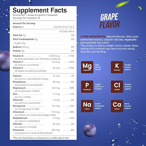 Miniatura 2 de Polvo de electrolitos  Refrescante electrolitos de recuperación de entrenamiento, sin azúcar, sin gluten y vegano, bebida de hidratación pura Keto y