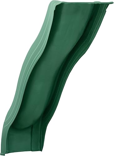 Miniatura 4 de Swing-N-Slide WS 8200 Apex Wave Slide - Tobogán de plástico para exteriores de 8 pies de largo, para columpios de 4 pies, color verde