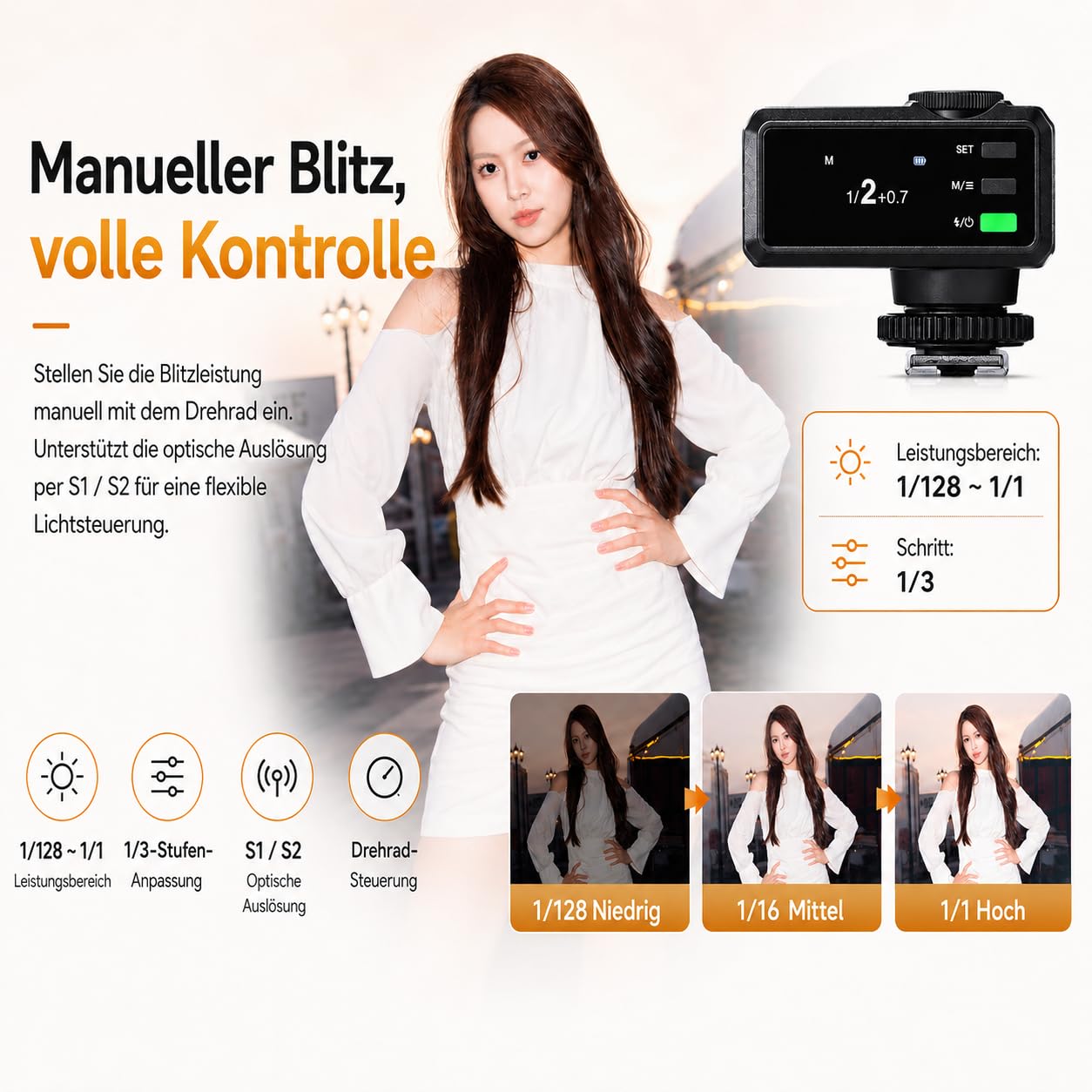 Godox iM30Pro iM30 Pro Mini Kamerablitz, GN15 Kamera Blitz, Auto & M Modus | 550 Blitze, 1,5s Recycling, USB-C, Einzelkontakt-Blitzschuh für Sony Canon Nikon Fujifilm Olympus Ricoh Leica Panasonic