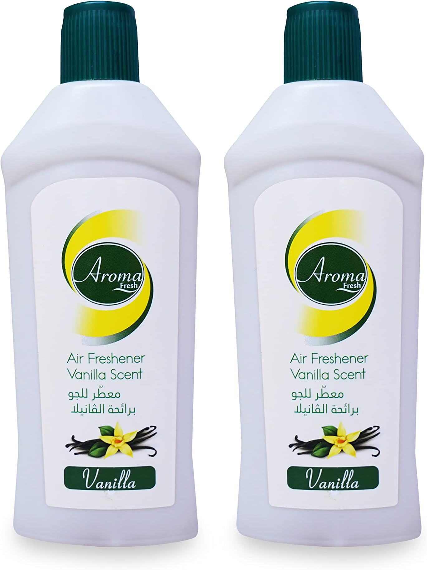Aroma Fresh Concentrated Air Freshener Pack of 2, Air Freshener for Bathroom, Liquid Freshener for Kitchen 130mlx2 (Vanilla)