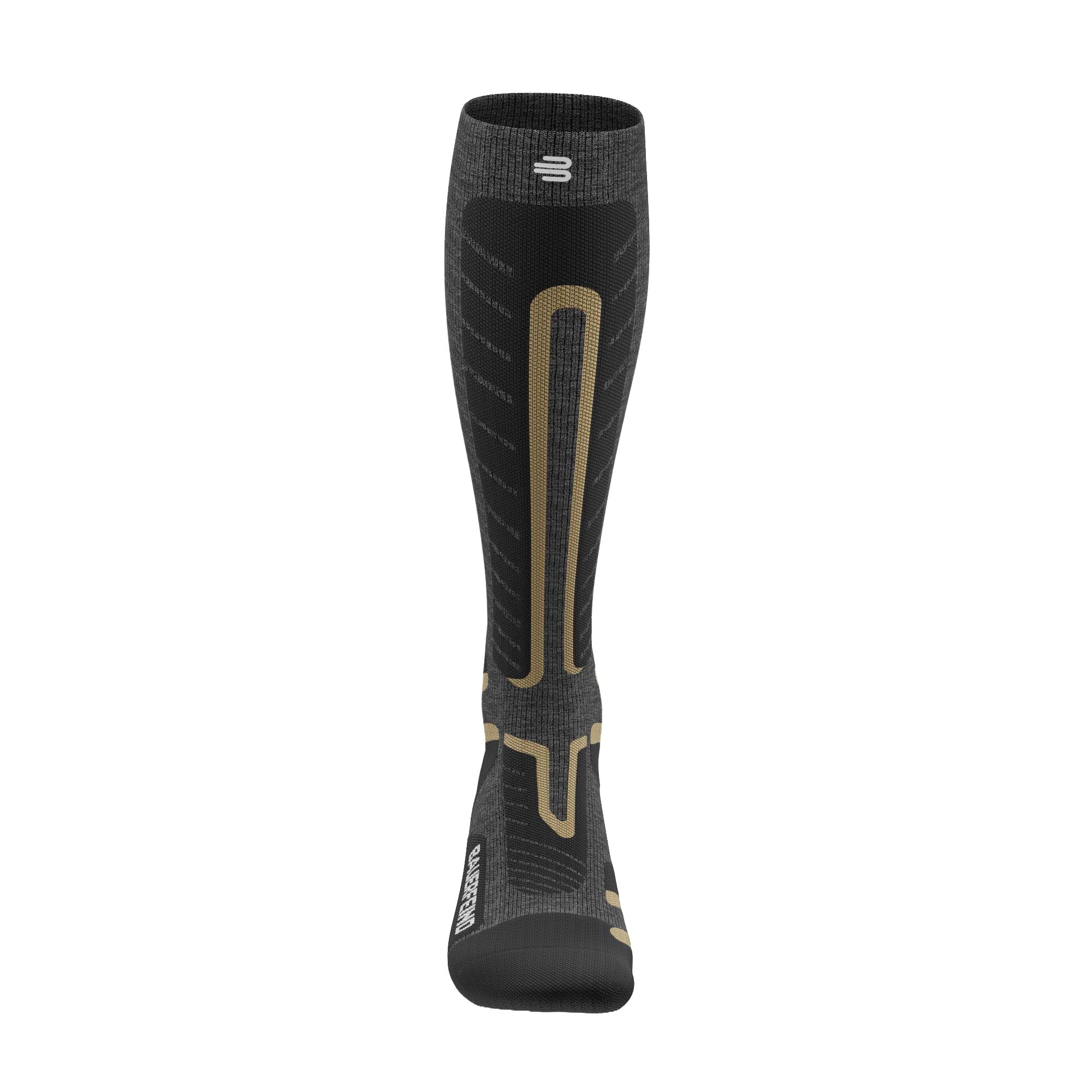 BAUERFEIND Calzini da sci "Ski Alpine Compression Socks", 1 paio di calzini invernali per sci alpino e snowboard, con lana merino, calze a compressione sportive