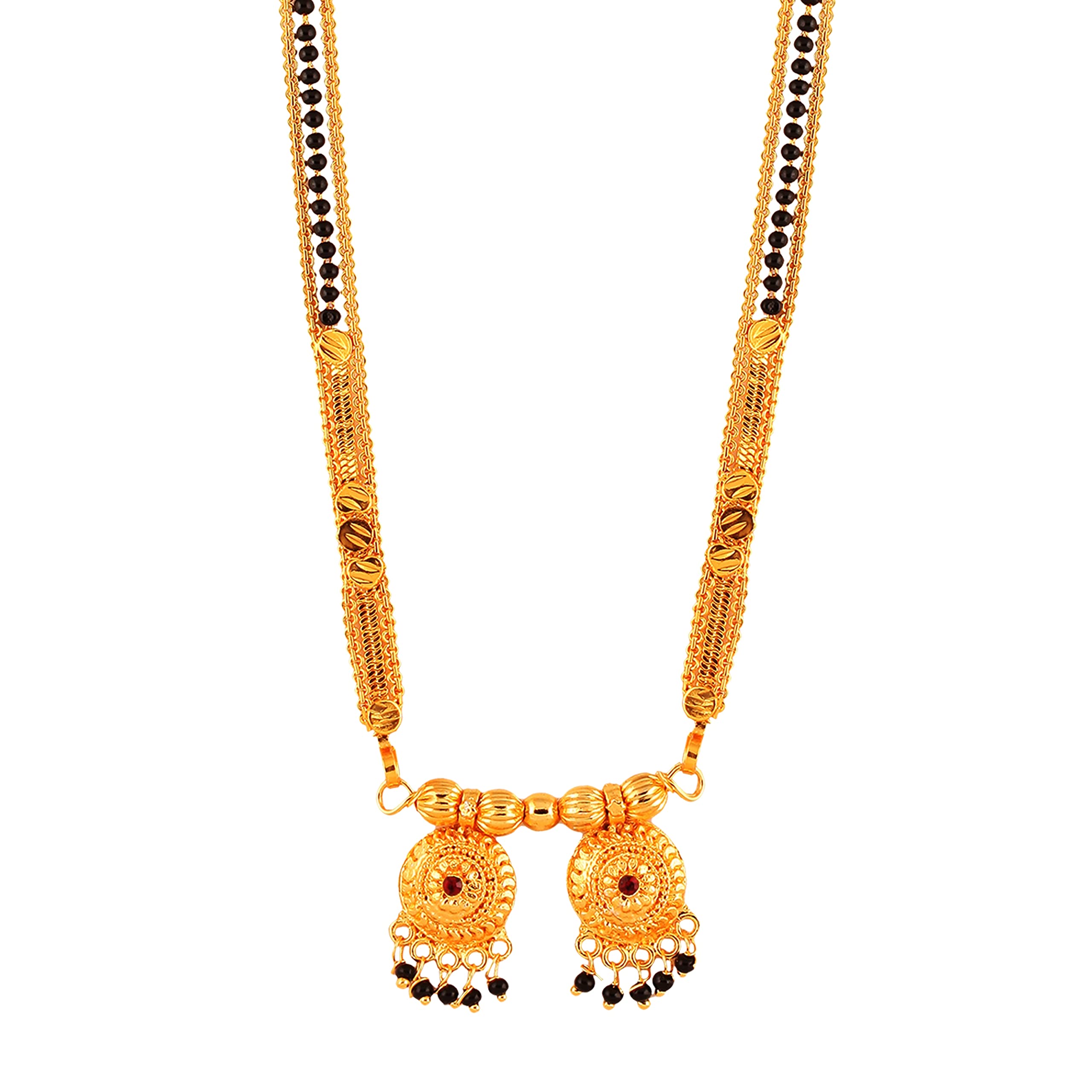 MEENAZ 2 Vati Wati Mangalsutra For Women Girls Temple South Indian Traditional 1 Gram Gold Stylish Maharashtrian Long Double Chain Double Mangal sutra Pendant Tanmaniya Black Nallapusalu Chains -458 (B0BP284XGF) Amazon Price History, Amazon Price Tracker