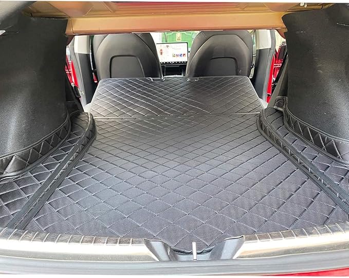 ThinSGO for Tesla Model 3 Trunk Pet Mat Waterproof PU